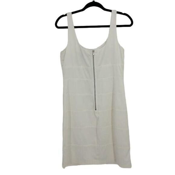 Bisou Bisou Dress White Bodycon Sleeveless Scoop Neck Mini Bachelorette 10 - Picture 2 of 8